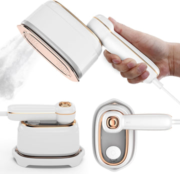 1200W Mini Travel Garment Steamer | Portable Handheld Steam Iron with 180° Rotating Handle