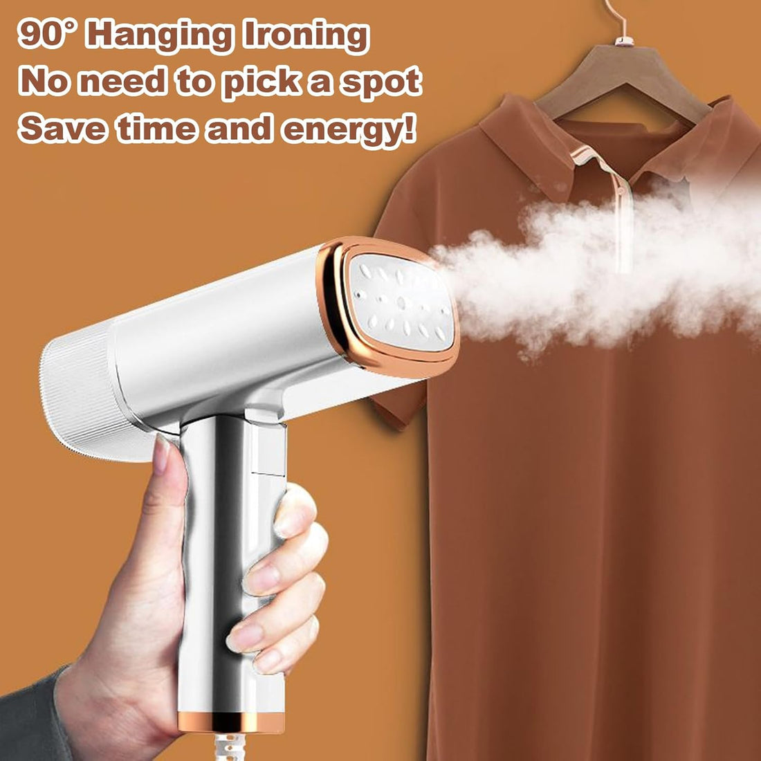 Foldable Portable Handheld Garment Steamer | Mini Dry and Steam Iron for Home and Travel