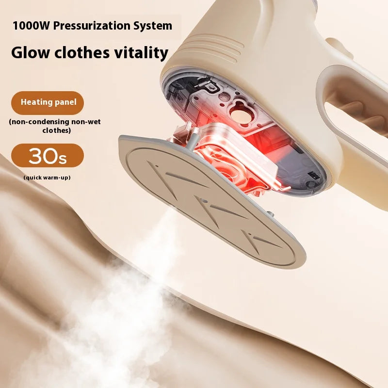 Portable Mini Handheld Steam Iron | Fast Heating Garment Steamer for Home and Travel